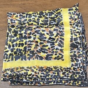 Leopard Print Silk Scarf